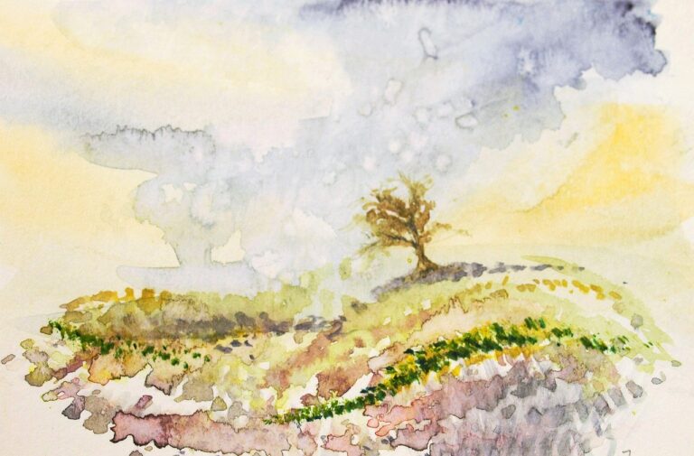 Watercolour landscape