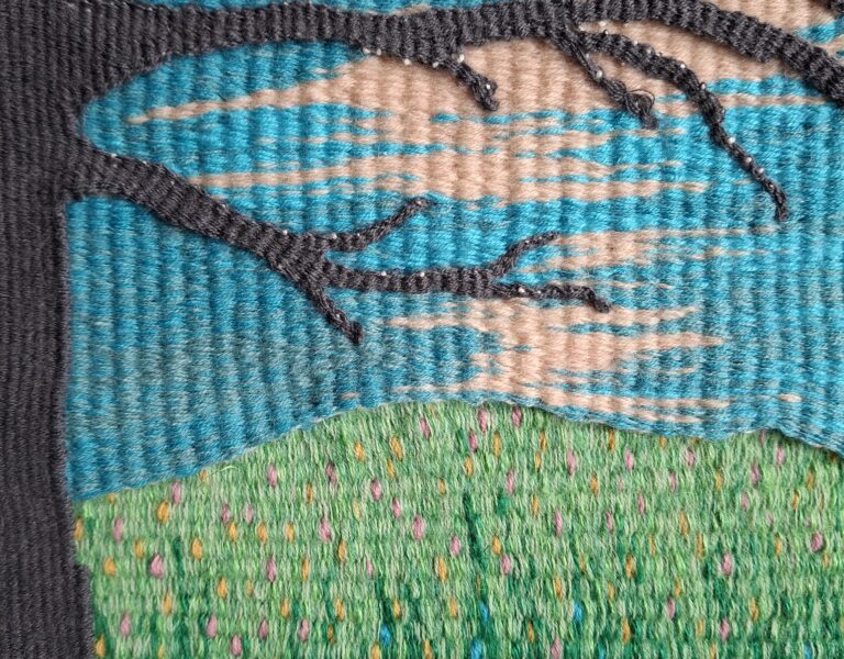 Winter Meadow Lucy Sugden Tapestry Weaving