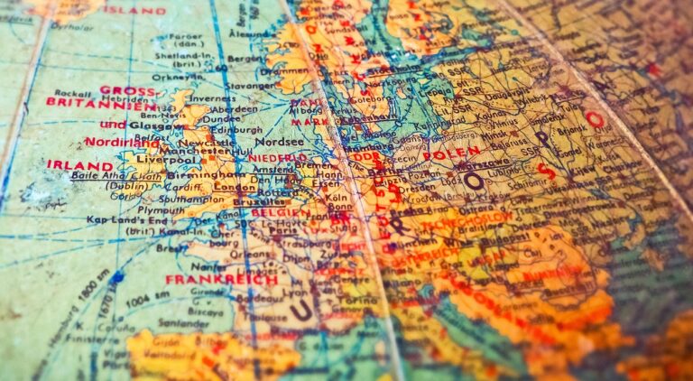 Globe europe map