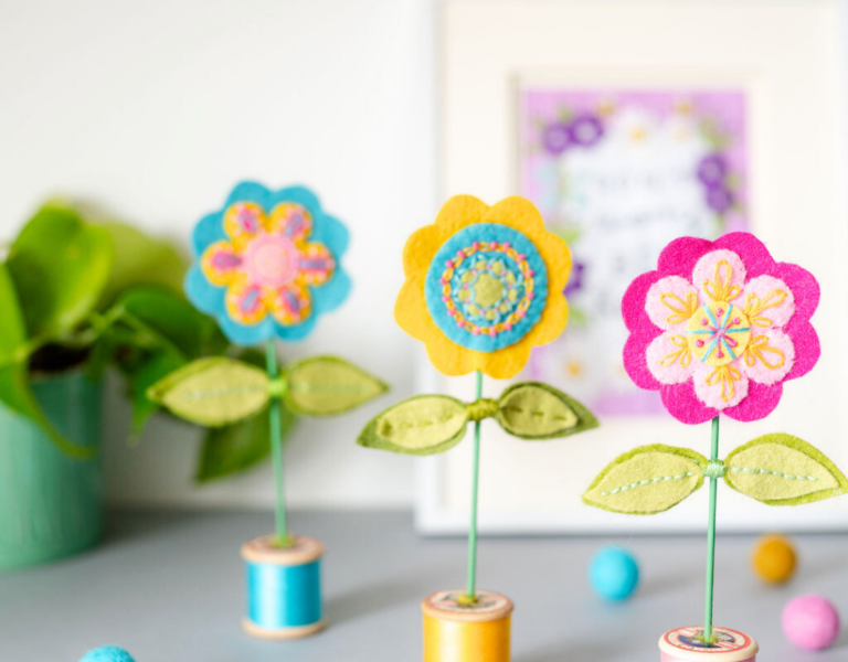 Felt flower rolls craft donna