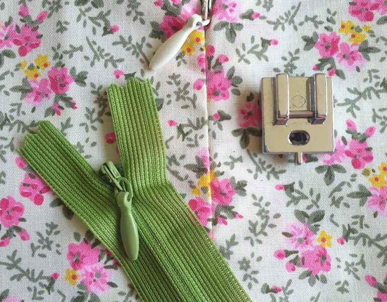 Sewing machine skills zips sew jane