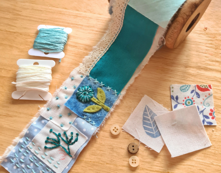 Slow stitch craft roll donna
