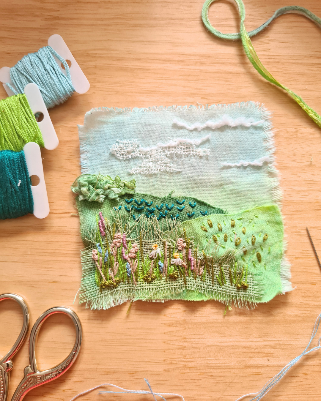 Donna davies slow stiched journey applique sew