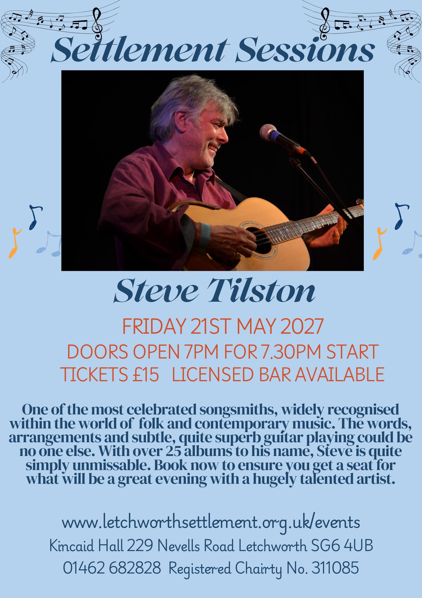 Steve Tilston 21st May